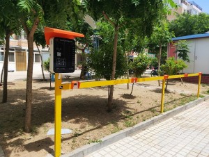 辽宁葫芦岛10路触屏电动车充电站案例