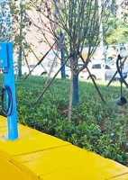 郑州昌原7千瓦32安汽车交流充电桩安装案例现场